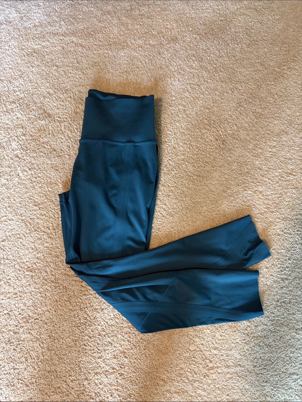 Athleta Deep Teal High-Rise Performance Leggings